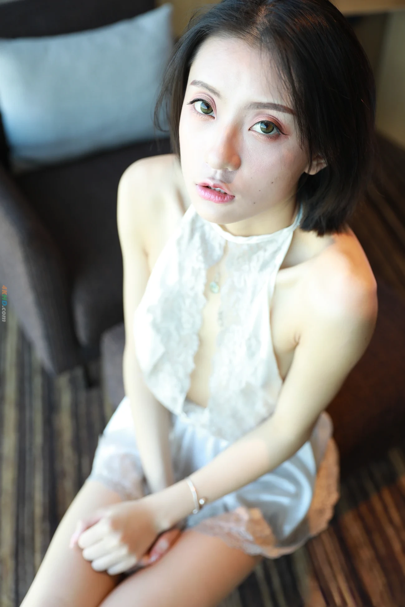 [Private Photoshoot] WeiZhiMoTe - ShenXianQiZhiDuanFaNuShen QuanChiDuSiPai WanMeiBaiNenShenZi — photo 56