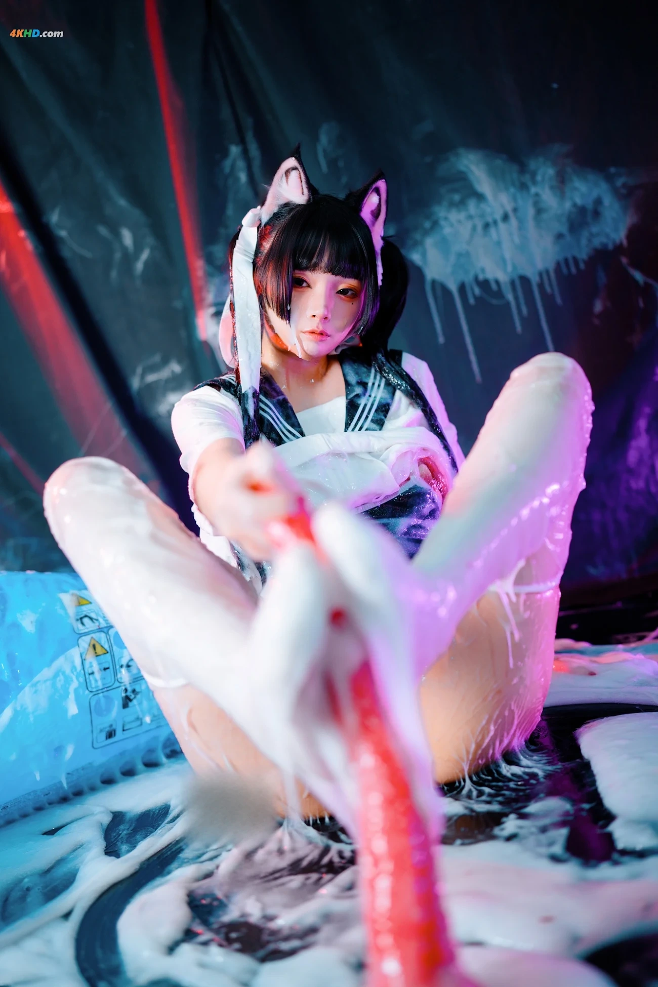 LuoLuoRaku_66 - [ZiGouShouFa] CosLaTaXiaoMaoMessy Kitty — photo 2