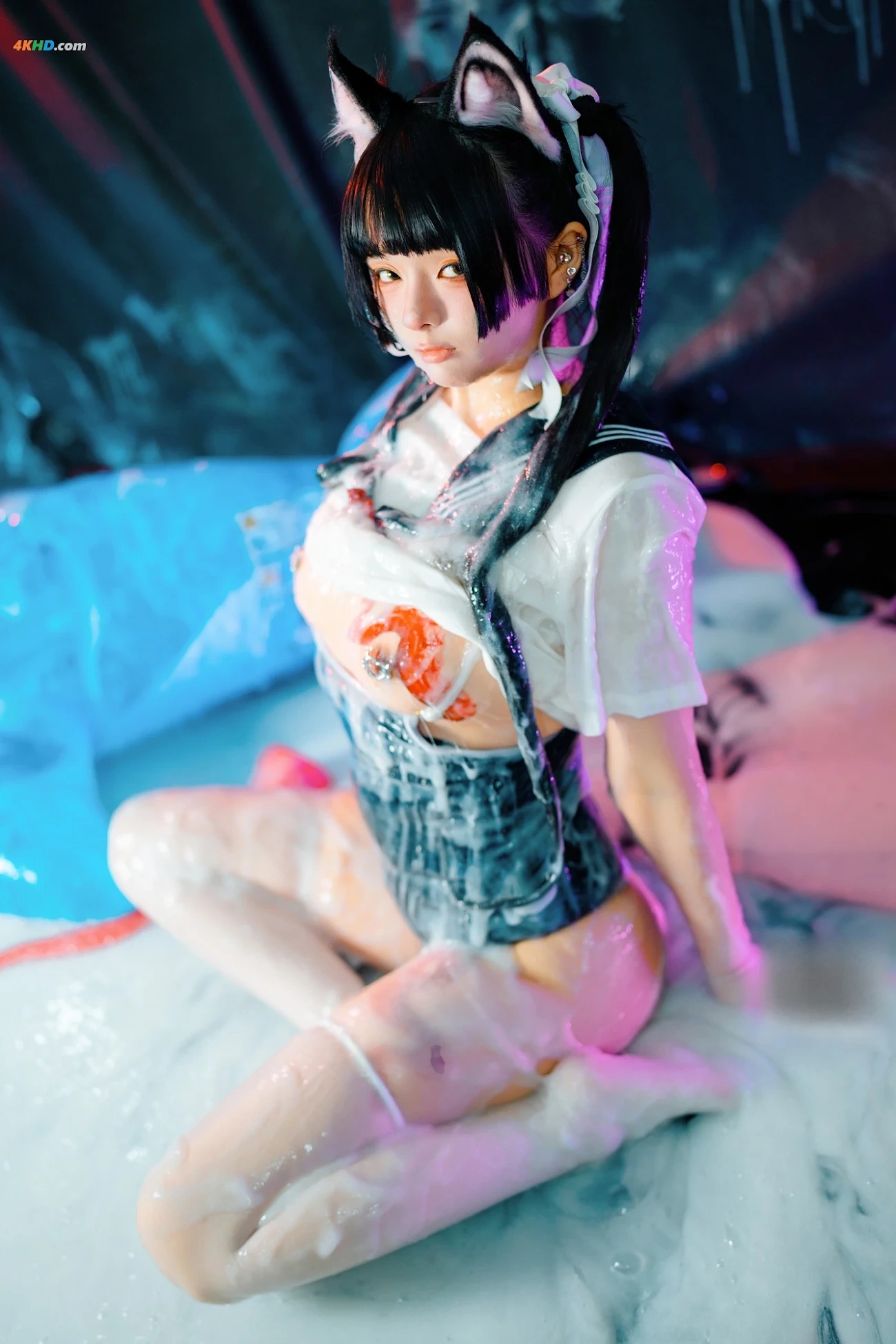LuoLuoRaku_66 - [ZiGouShouFa] CosLaTaXiaoMaoMessy Kitty — photo 15