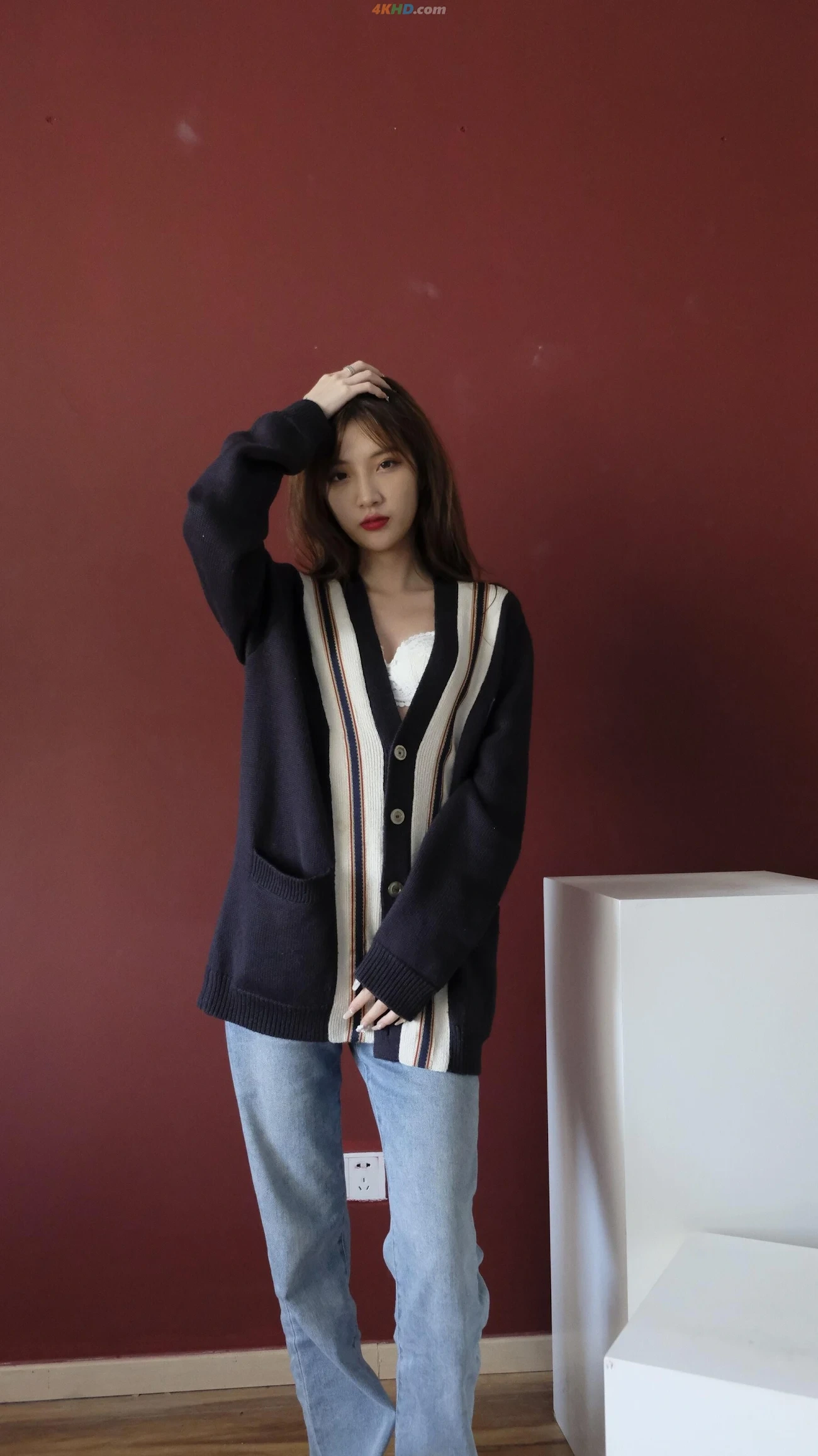[Private Photoshoot] BaiXue(JiaFei) - GaoLengHeiSiNuShen QuanChiDuRenTiSiPai — photo 5