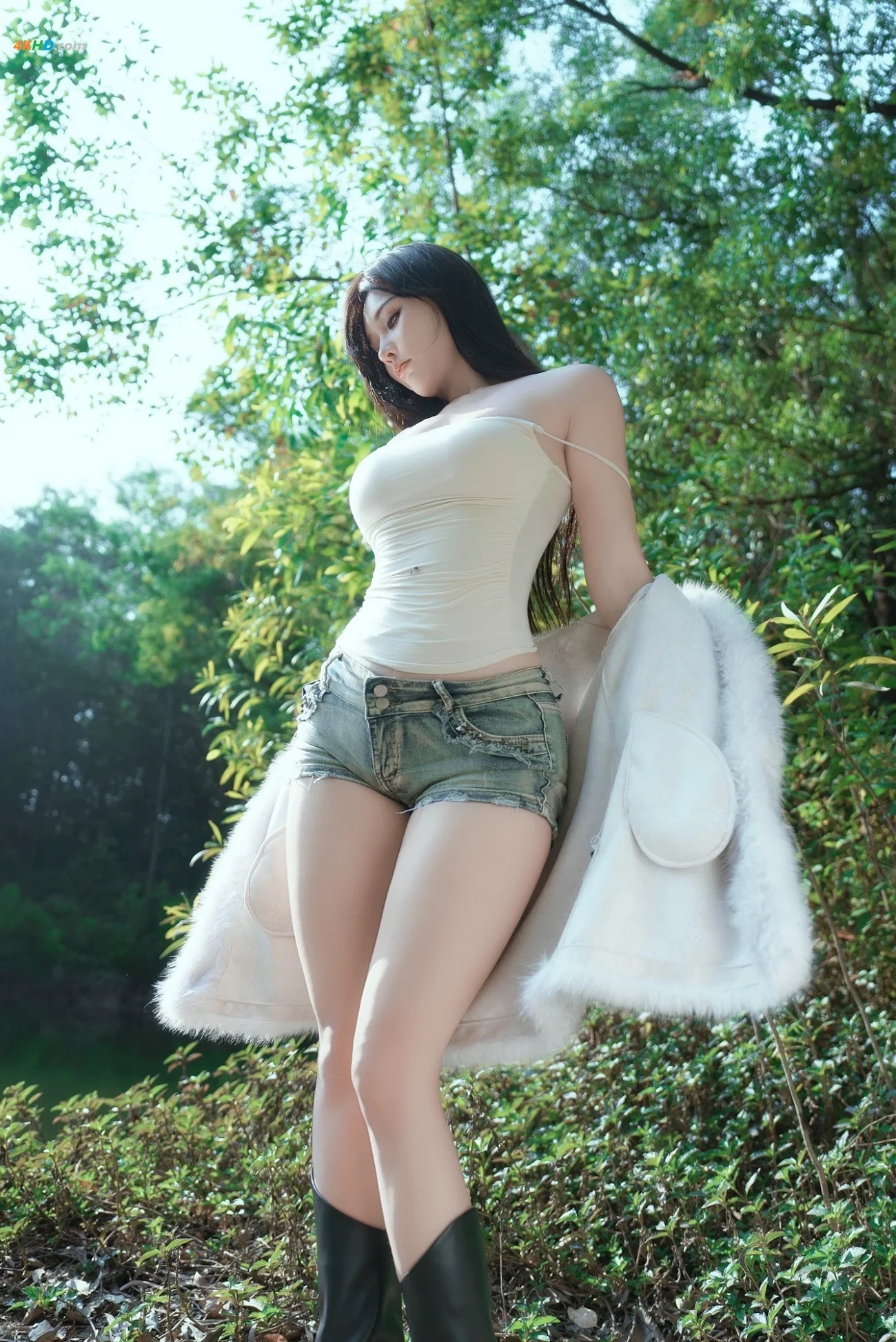 [NeiGouWuShuiYin] Na Bi (NaBi) - R18 XiuRenWangMoTe RouSiYuYongZhuang+WeiShangJiaZuoPinHunHeTuJi — photo 47