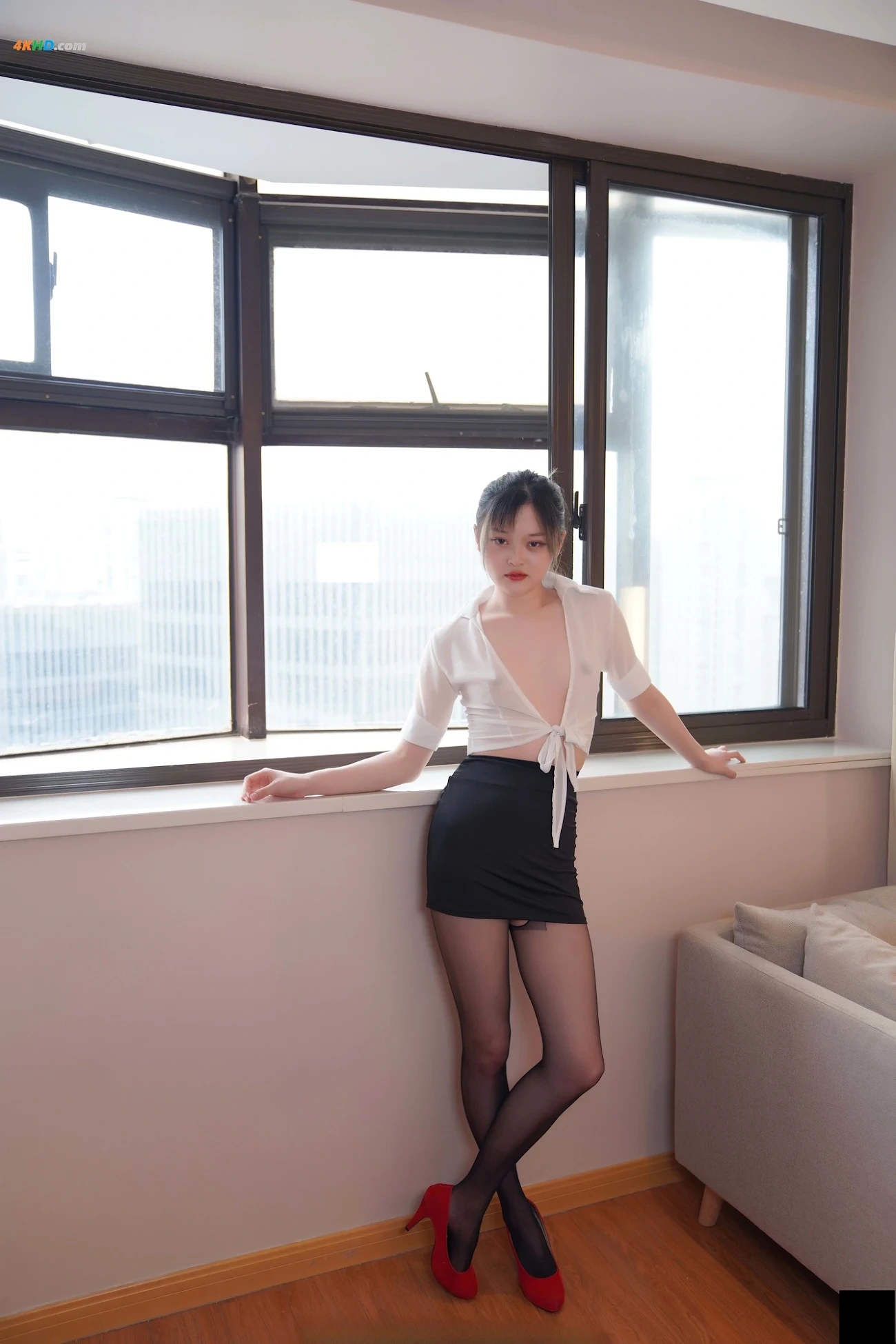 [Private Photoshoot] YueYue - DuanQunHeiSi QuanChiDuSiPai — photo 166