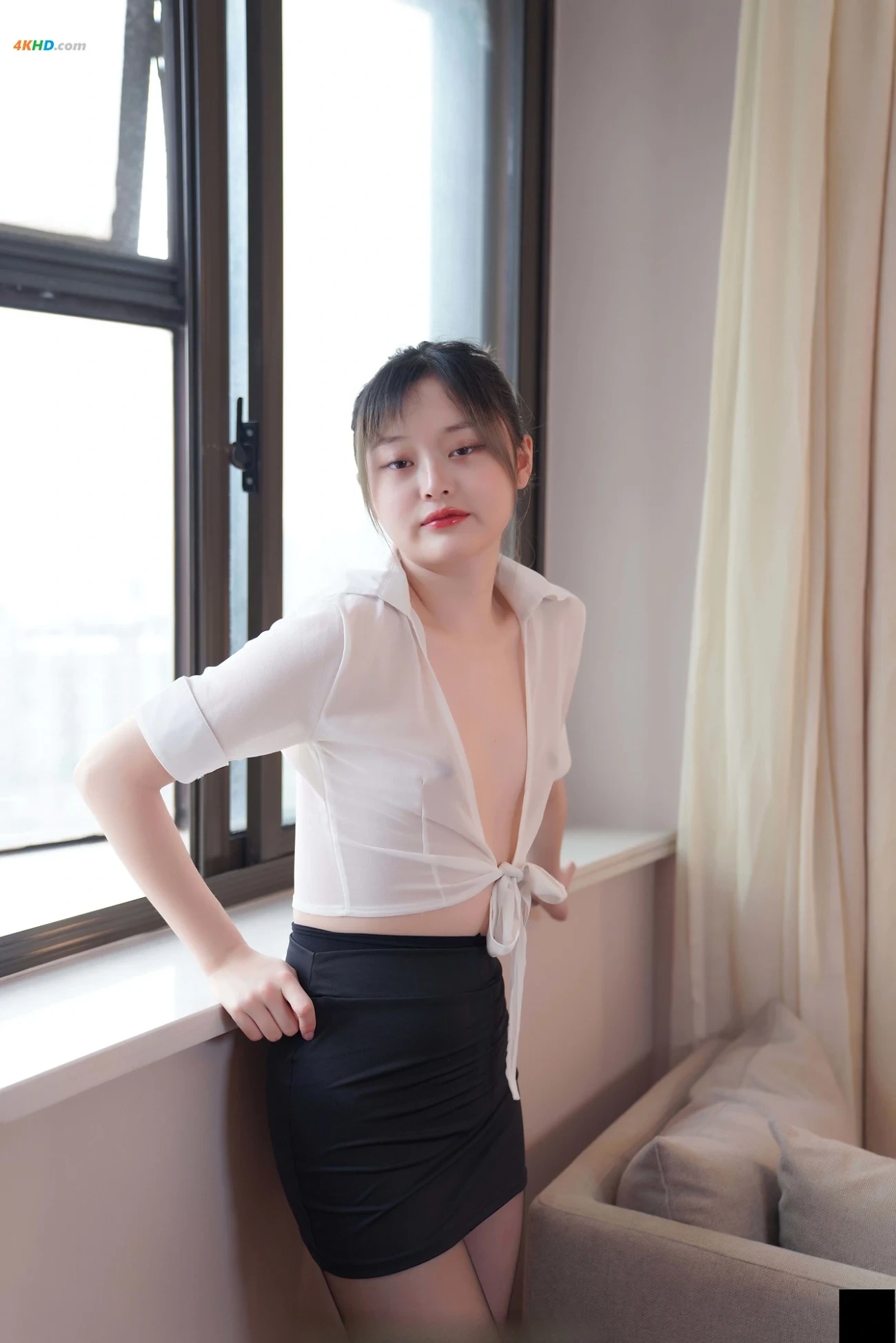 [Private Photoshoot] YueYue - DuanQunHeiSi QuanChiDuSiPai — photo 168
