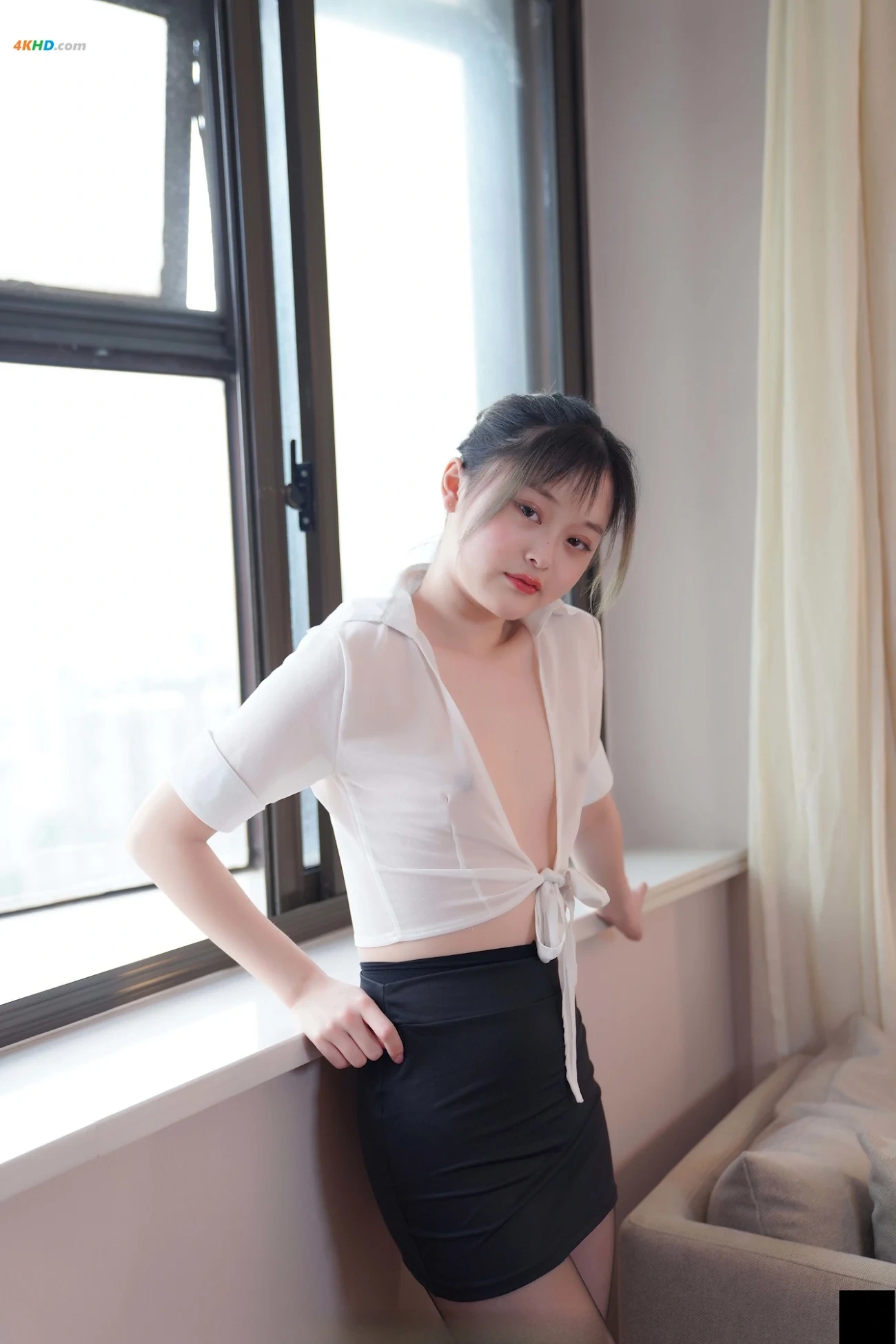 [Private Photoshoot] YueYue - DuanQunHeiSi QuanChiDuSiPai — photo 172