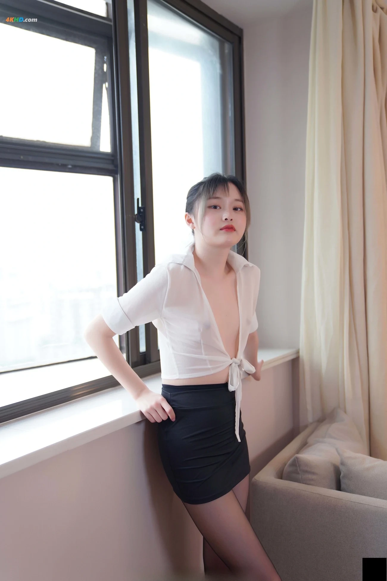 [Private Photoshoot] YueYue - DuanQunHeiSi QuanChiDuSiPai — photo 173